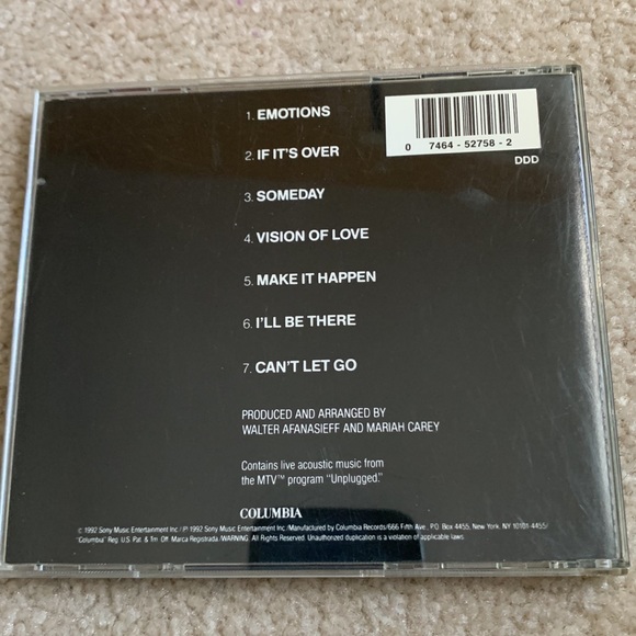 Mariah Carey MTV Unplugged CD - Picture 4 of 5